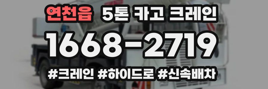 연천읍 5톤 카고 크레인