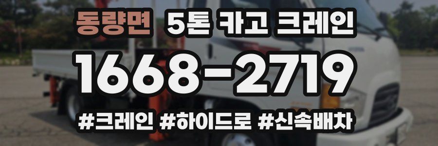 동량면 5톤 카고 크레인