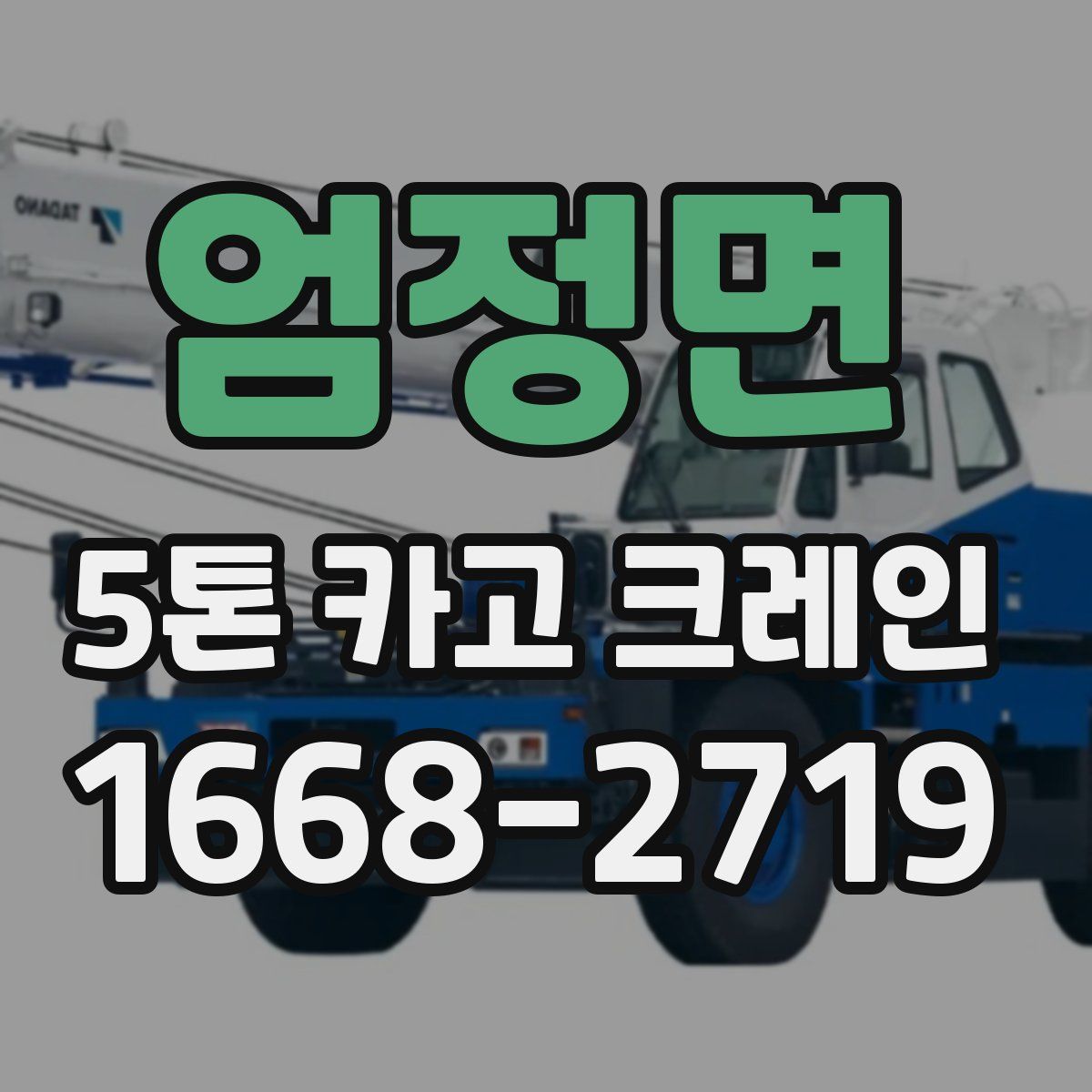 엄정면 5톤 카고 크레인