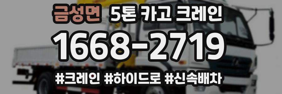금성면 5톤 카고 크레인
