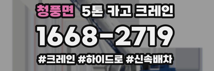 청풍면 5톤 카고 크레인