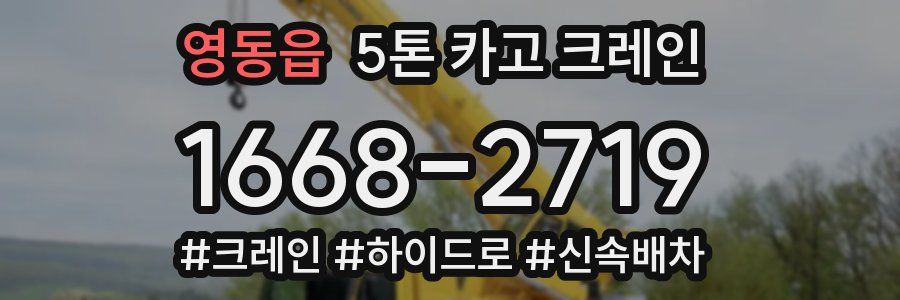 영동읍 5톤 카고 크레인