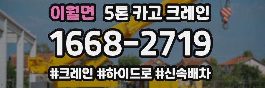 이월면 5톤 카고 크레인
