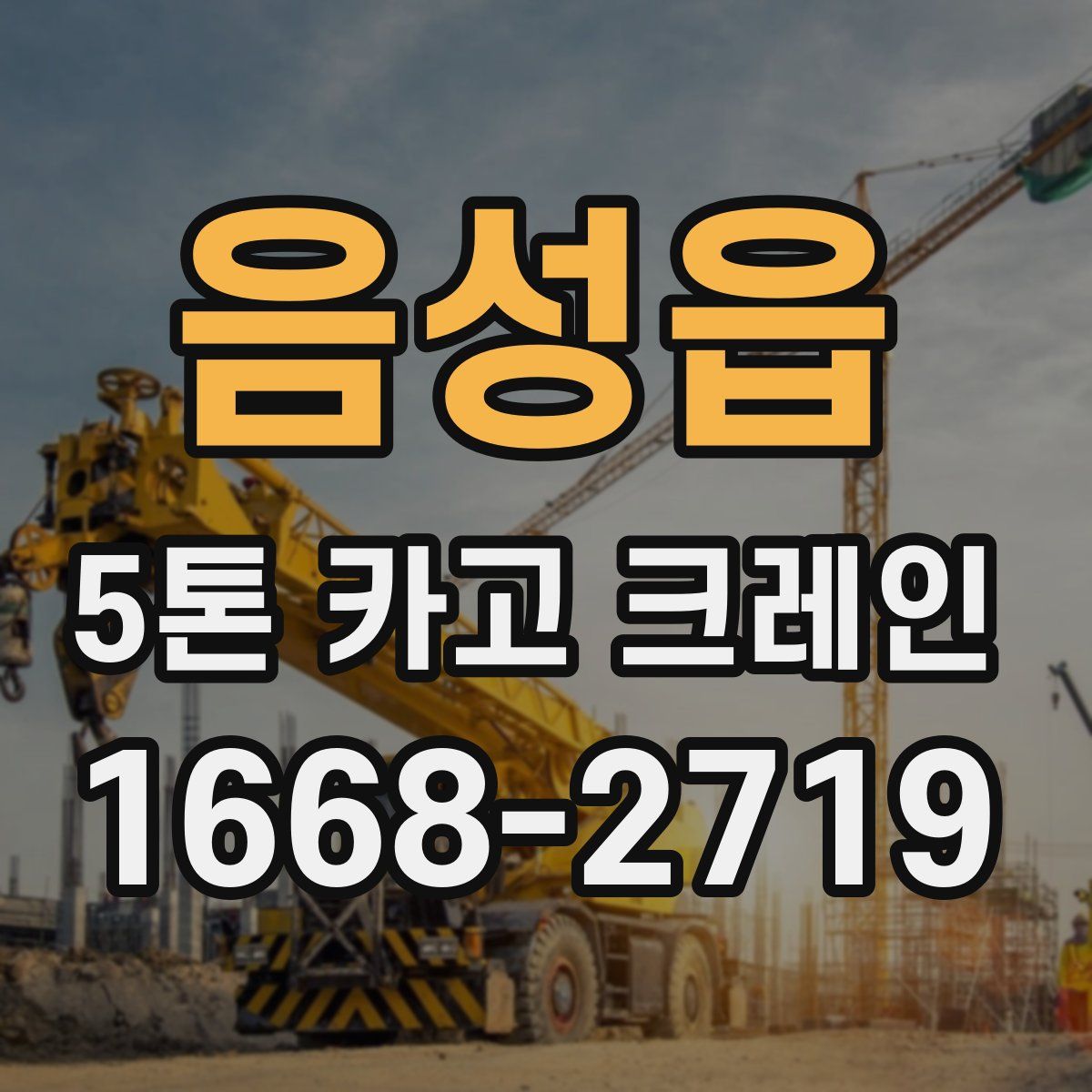 음성읍 5톤 카고 크레인