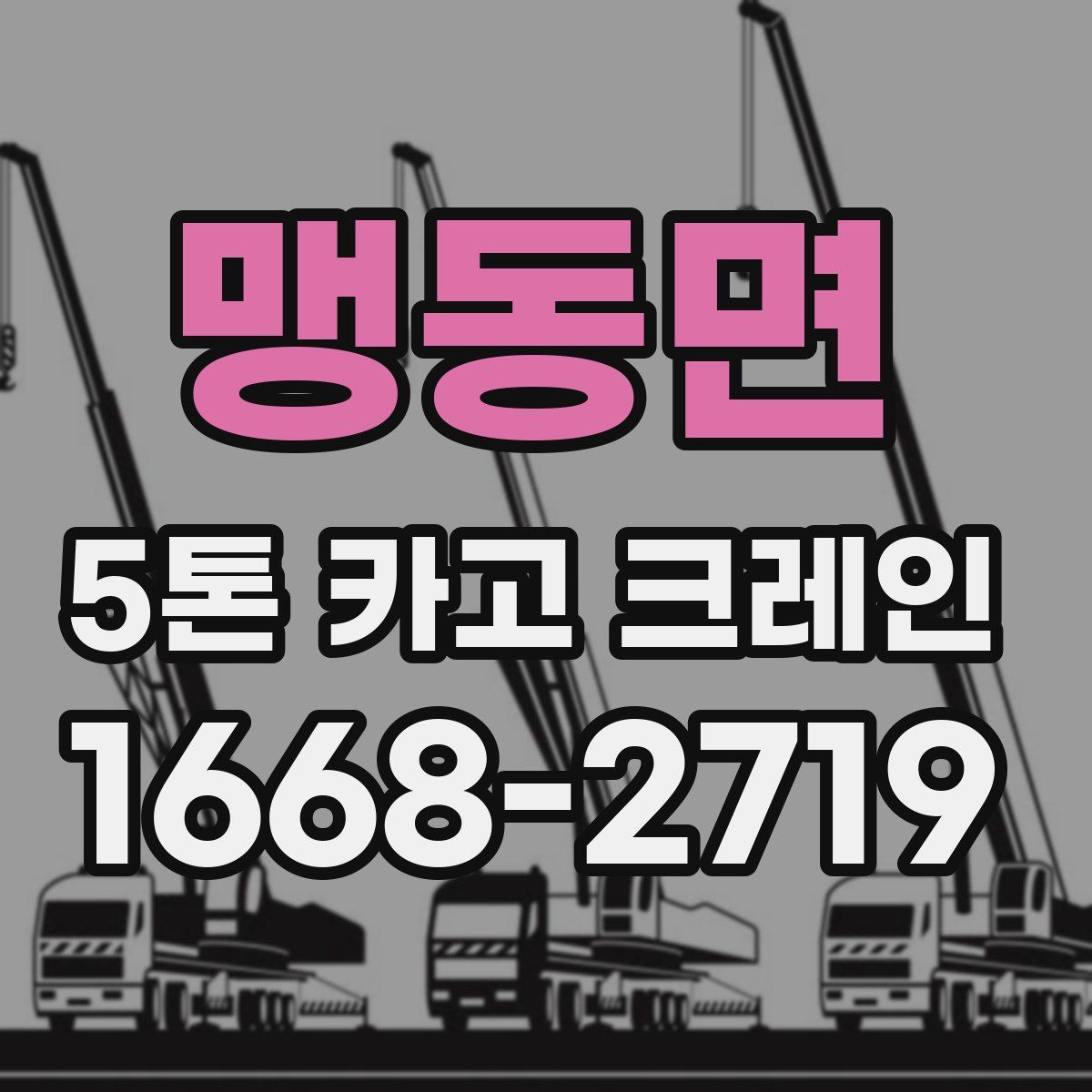 맹동면 5톤 카고 크레인