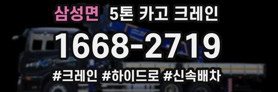 삼성면 5톤 카고 크레인