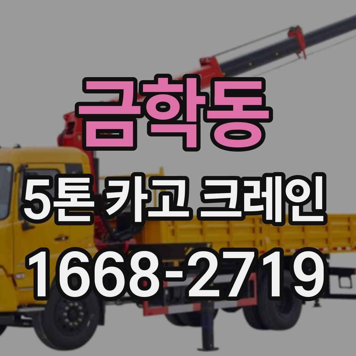 금학동 5톤 카고 크레인