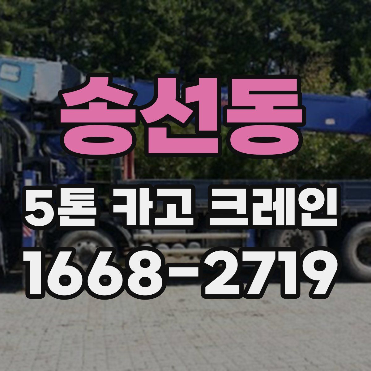 송선동 5톤 카고 크레인