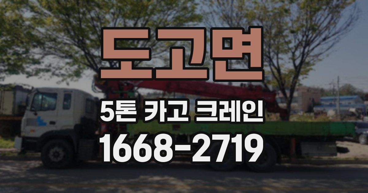 도고면 5톤 카고 크레인