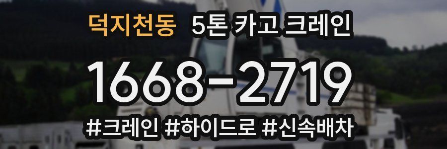 덕지천동 5톤 카고 크레인
