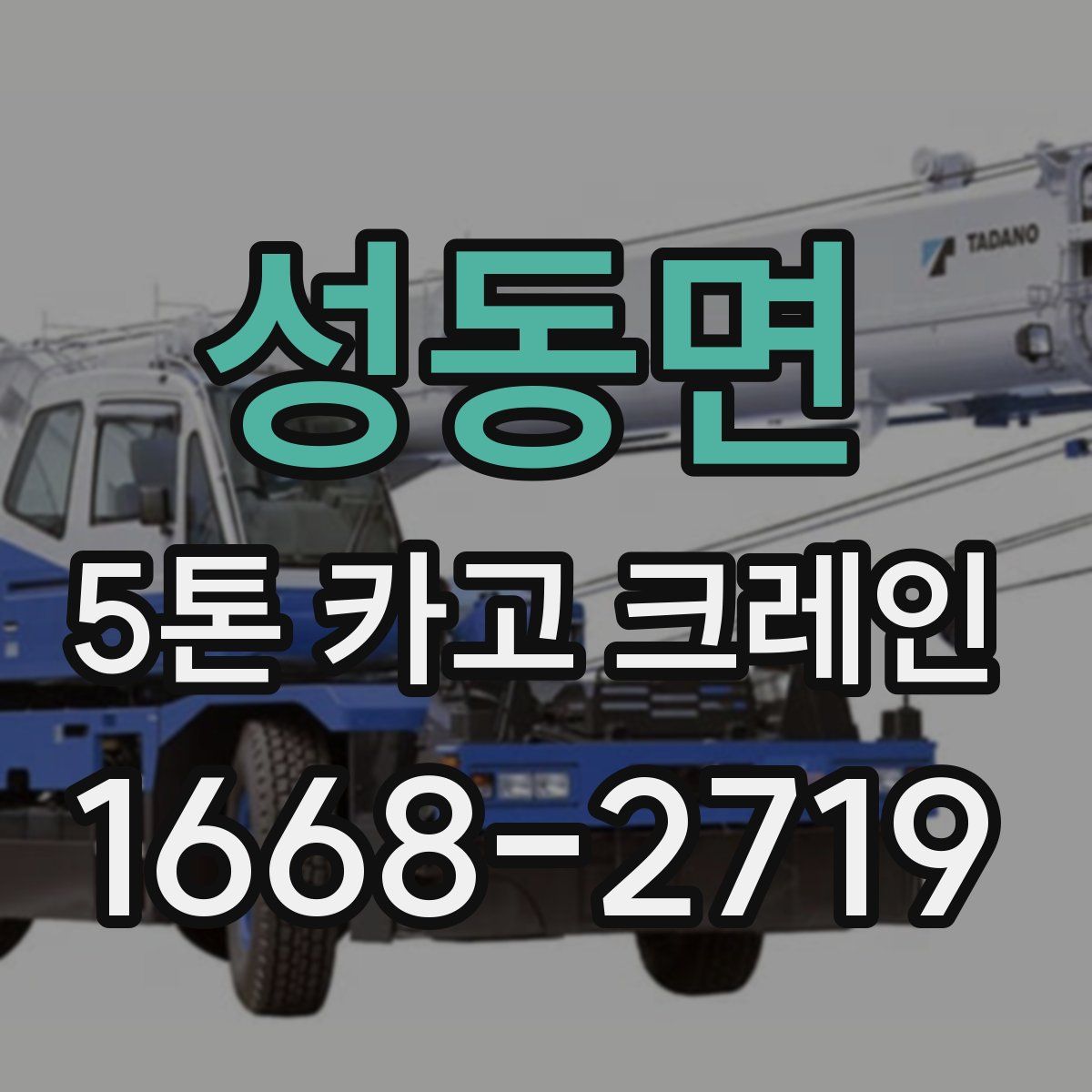 성동면 5톤 카고 크레인