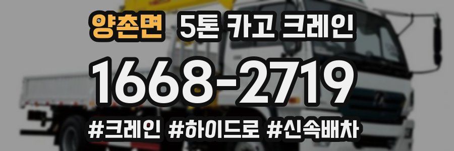 양촌면 5톤 카고 크레인