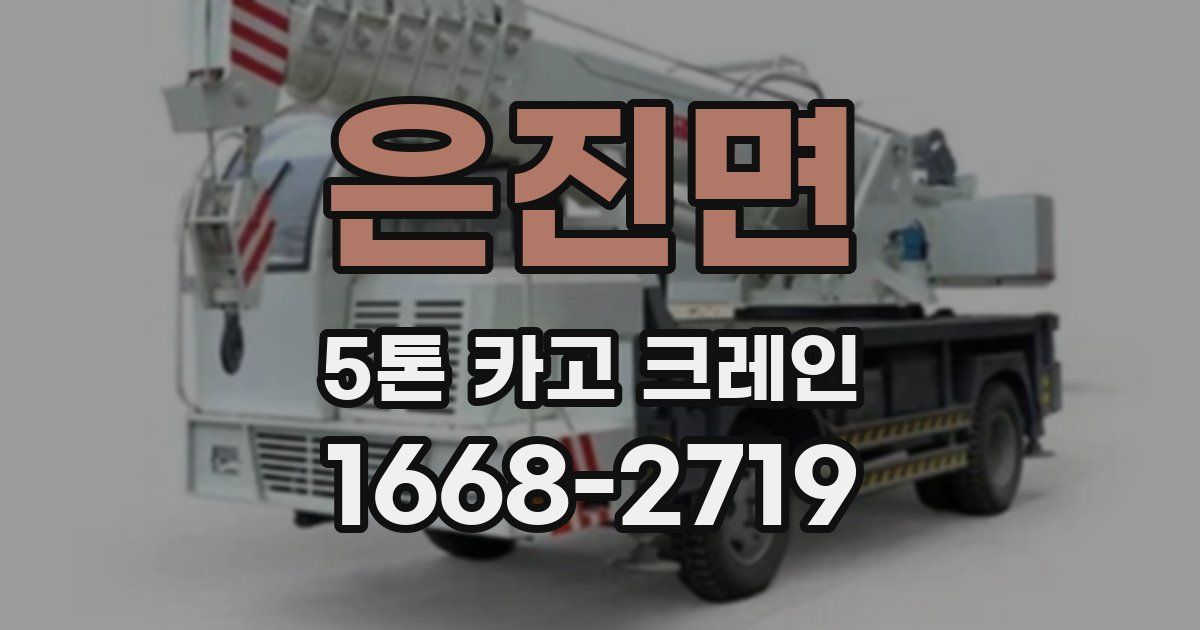 은진면 5톤 카고 크레인