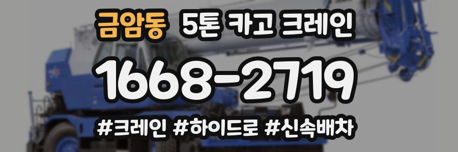 금암동 5톤 카고 크레인