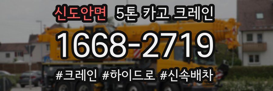 신도안면 5톤 카고 크레인