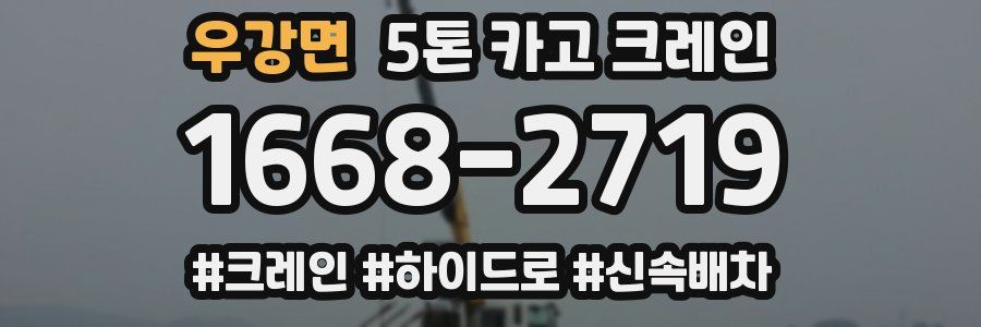 우강면 5톤 카고 크레인