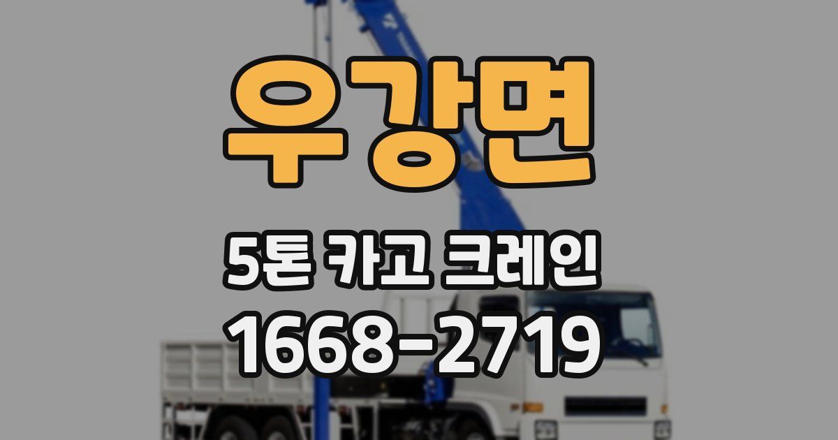 우강면 5톤 카고 크레인