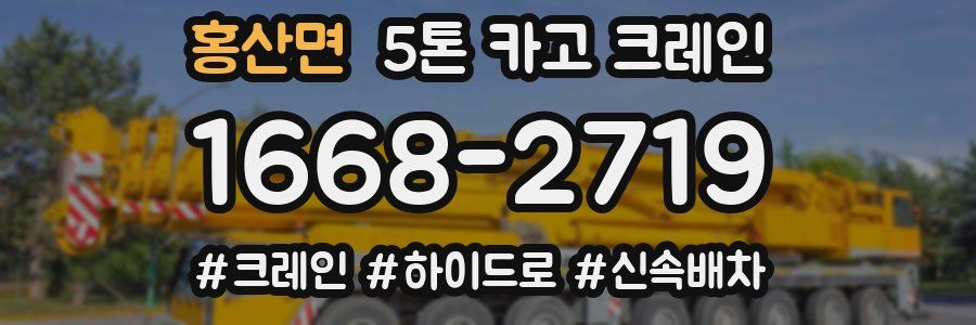 홍산면 5톤 카고 크레인