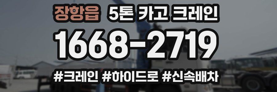 장항읍 5톤 카고 크레인