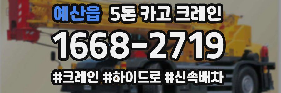 예산읍 5톤 카고 크레인