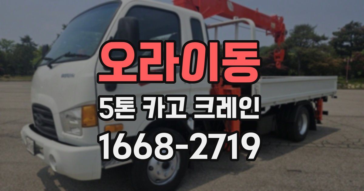 오라이동 5톤 카고 크레인