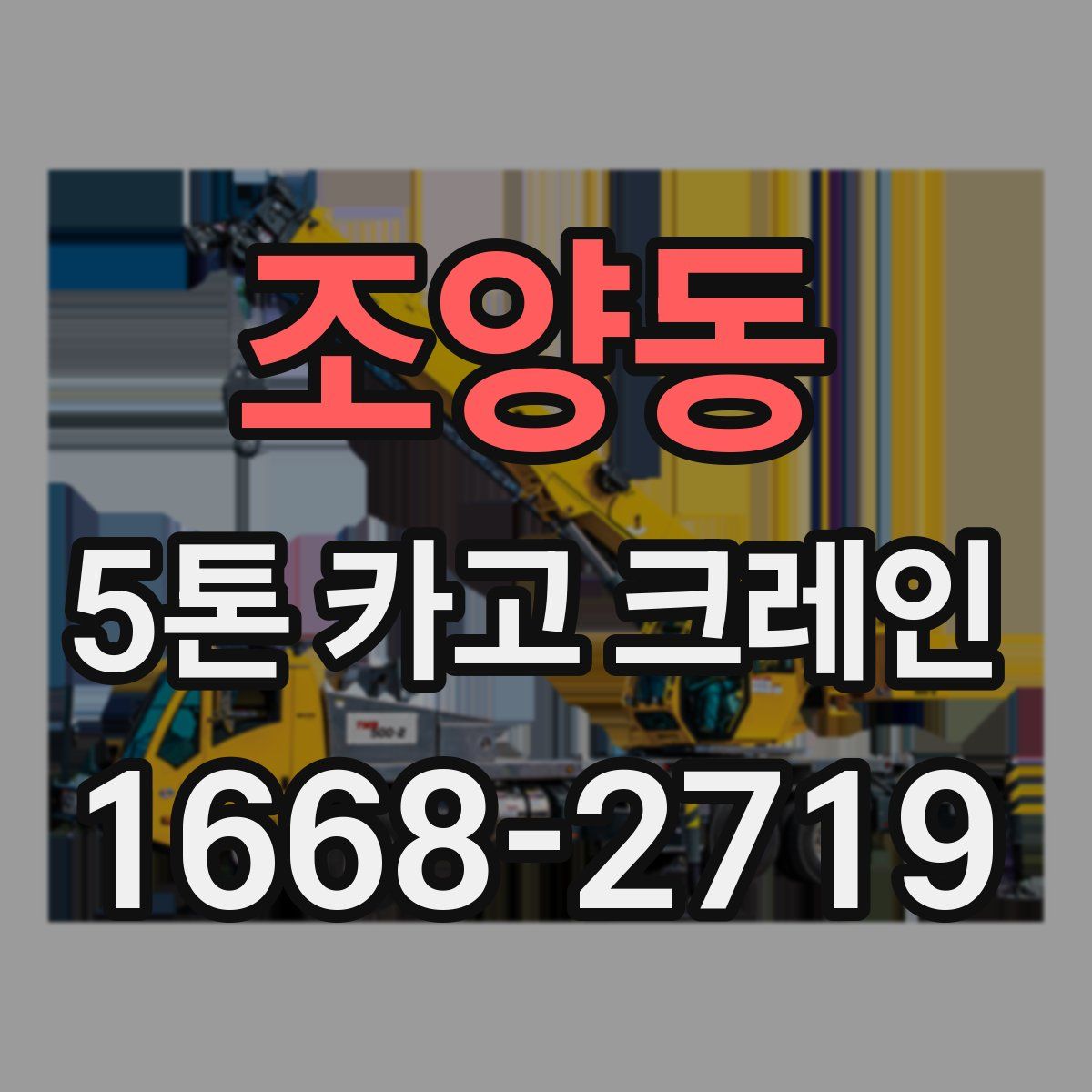 조양동 5톤 카고 크레인