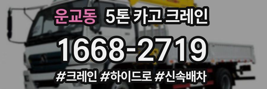 운교동 5톤 카고 크레인