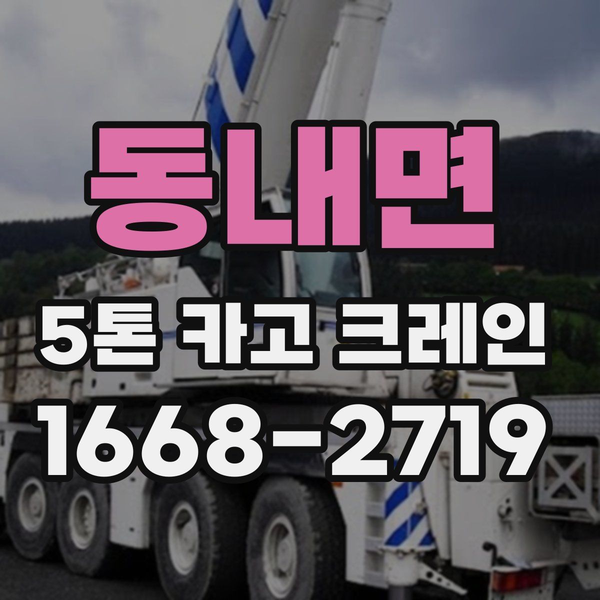 동내면 5톤 카고 크레인