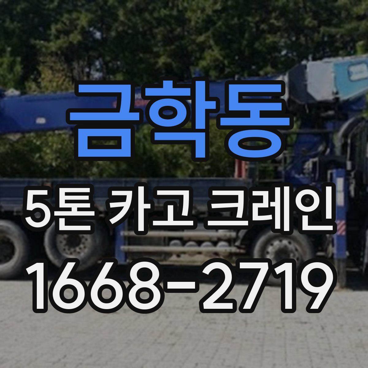 금학동 5톤 카고 크레인