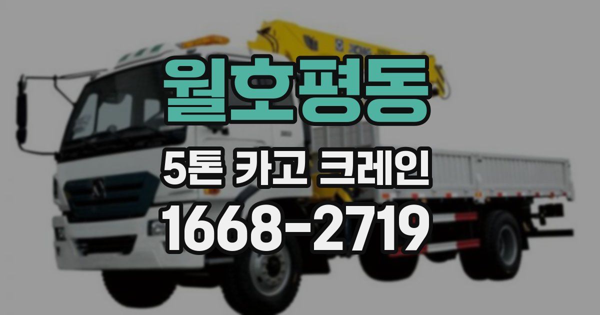 월호평동 5톤 카고 크레인