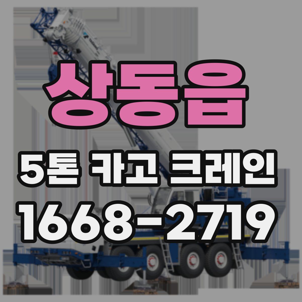상동읍 5톤 카고 크레인