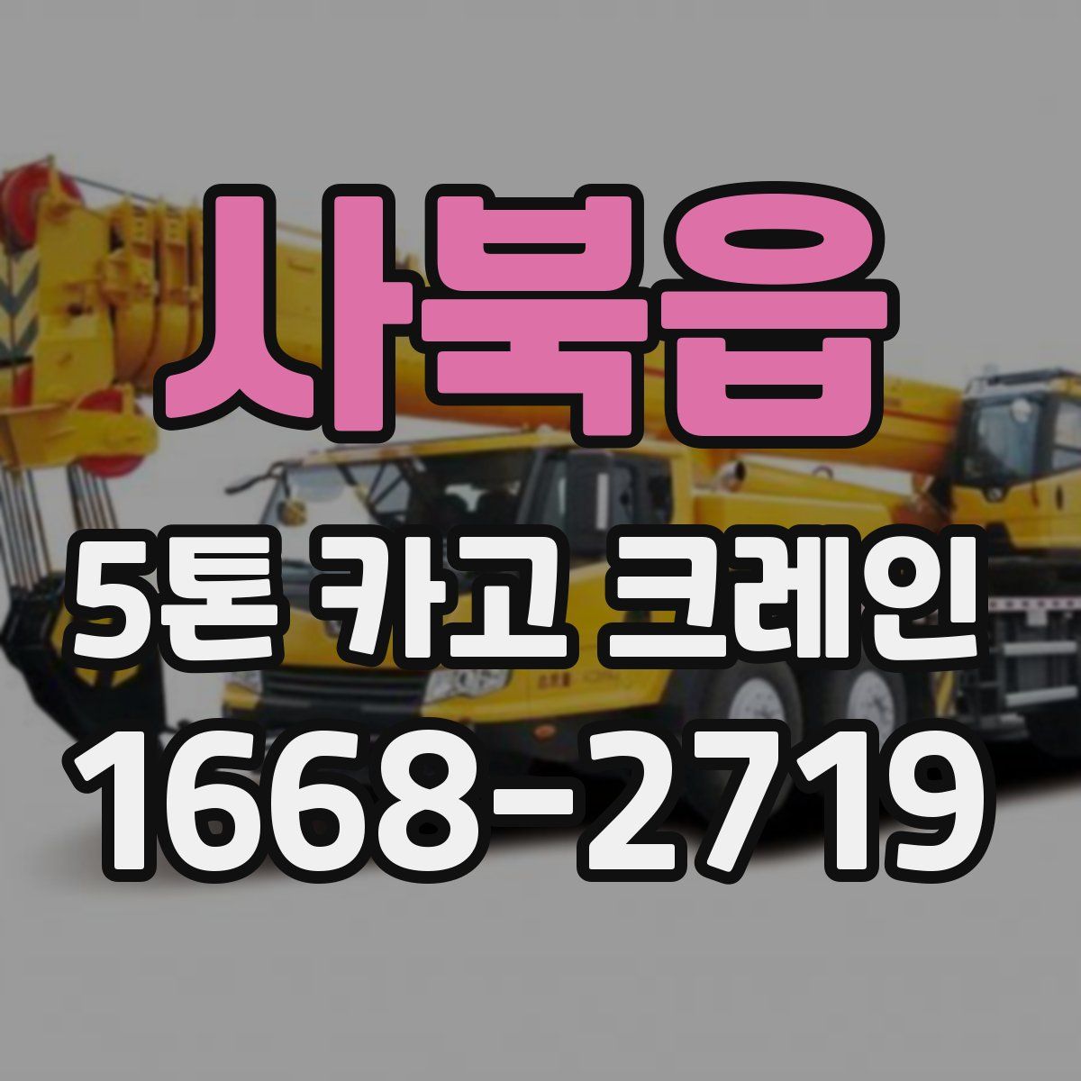 사북읍 5톤 카고 크레인