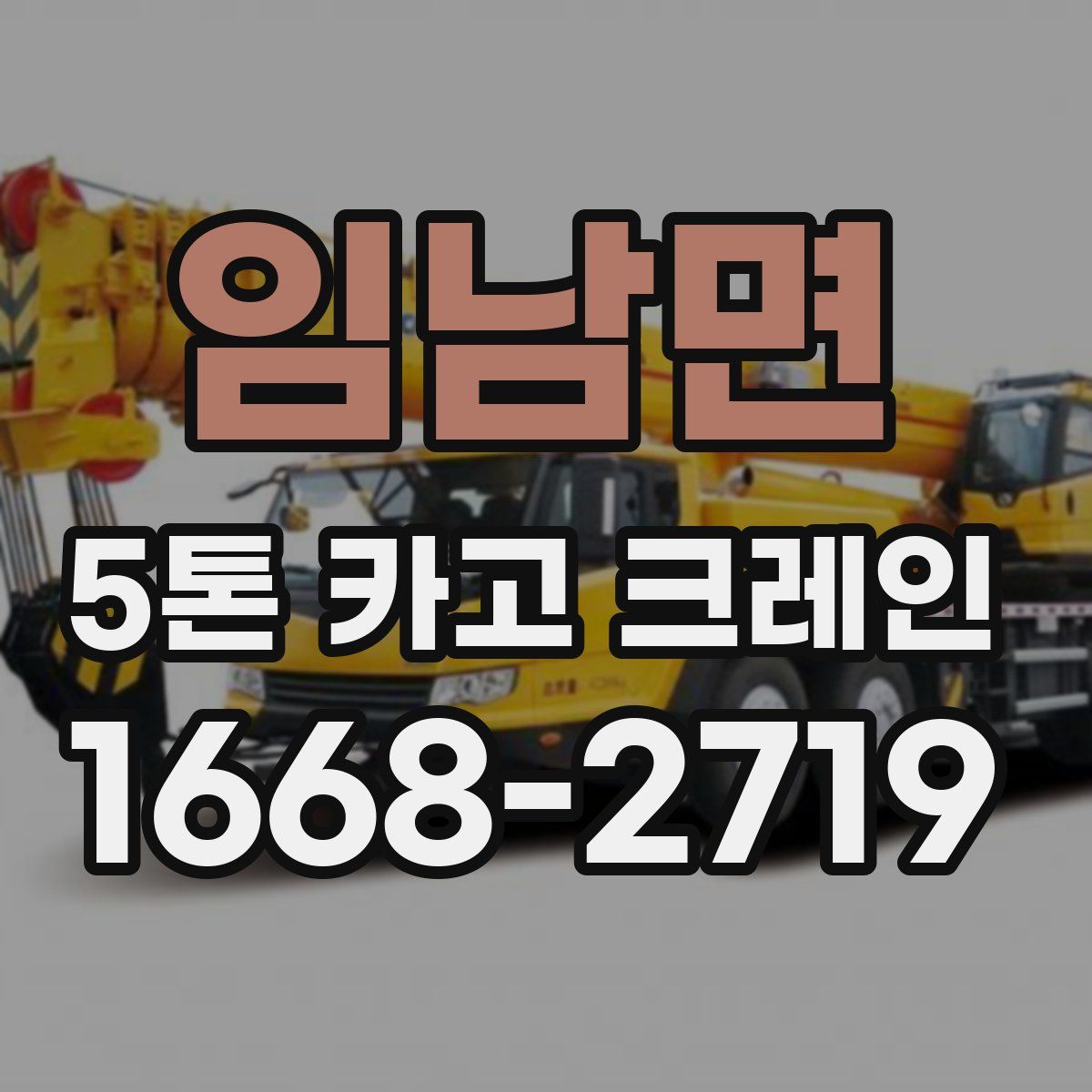임남면 5톤 카고 크레인
