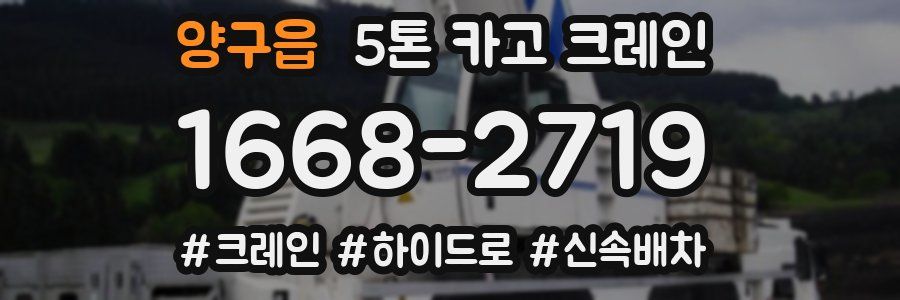 양구읍 5톤 카고 크레인