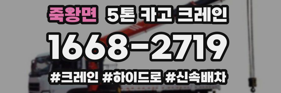 죽왕면 5톤 카고 크레인