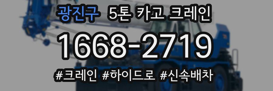 광진구 5톤 카고 크레인