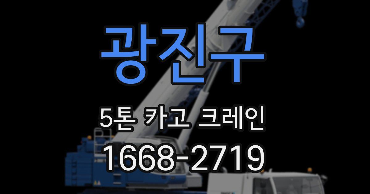 광진구 5톤 카고 크레인