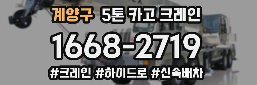 계양구 5톤 카고 크레인