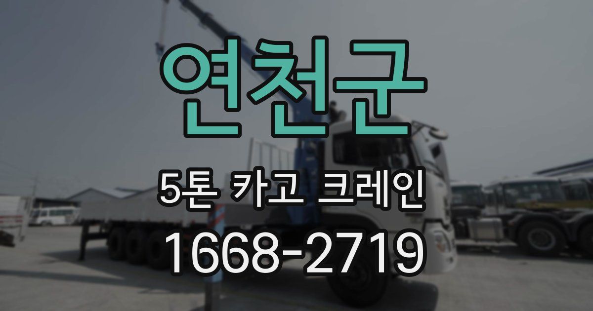 연천군 5톤 카고 크레인