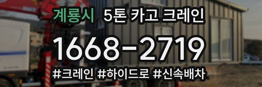 계룡시 5톤 카고 크레인