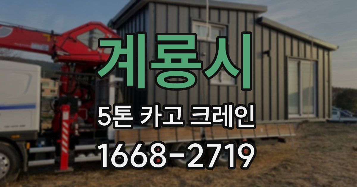 계룡시 5톤 카고 크레인
