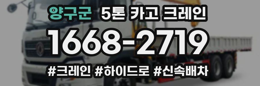 양구군 5톤 카고 크레인