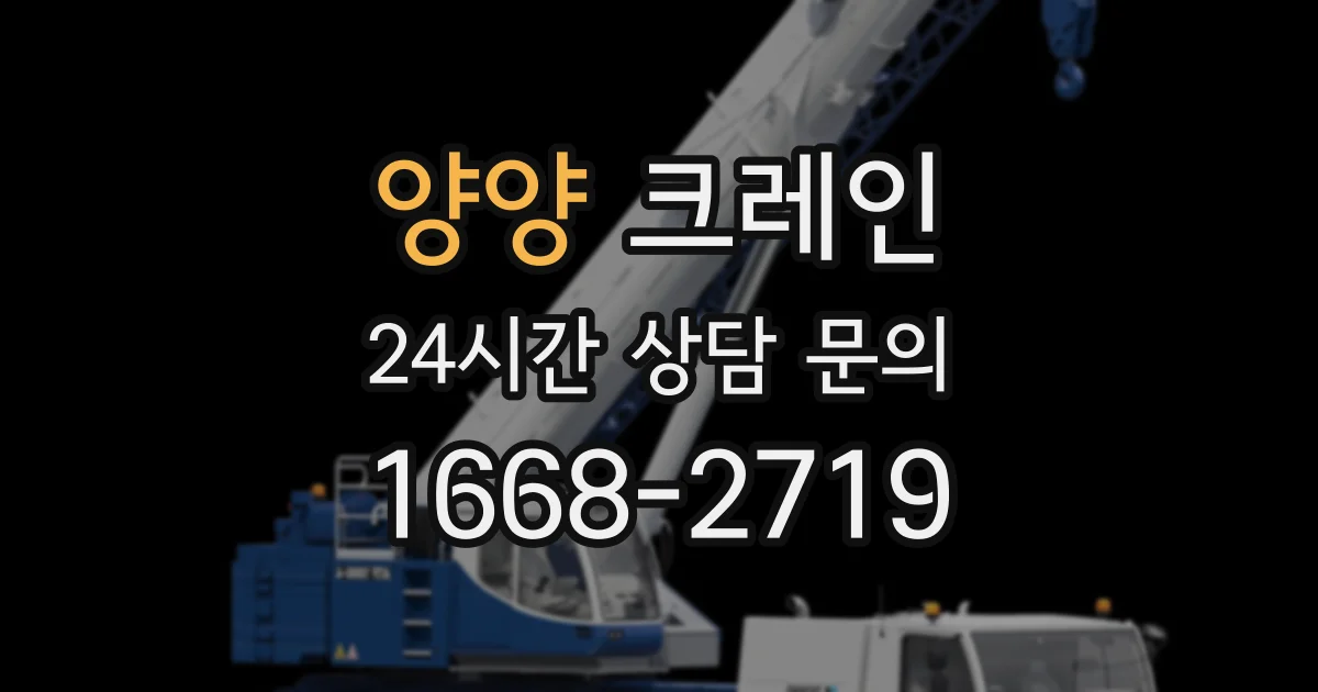 양양 크레인