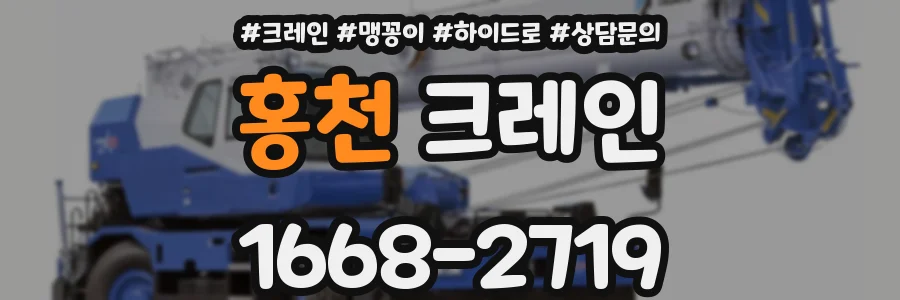 홍천 크레인