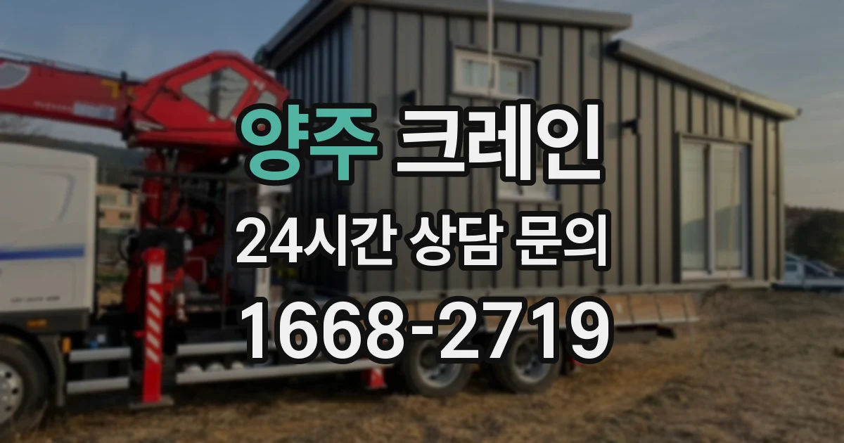 양주 크레인