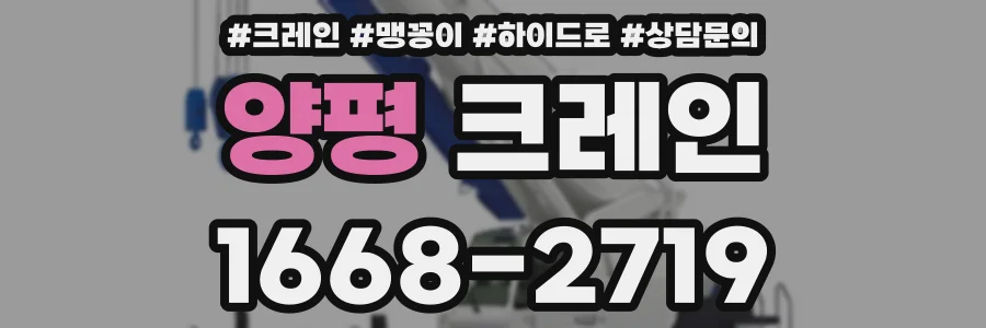 양평 크레인