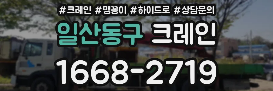 일산동구 크레인