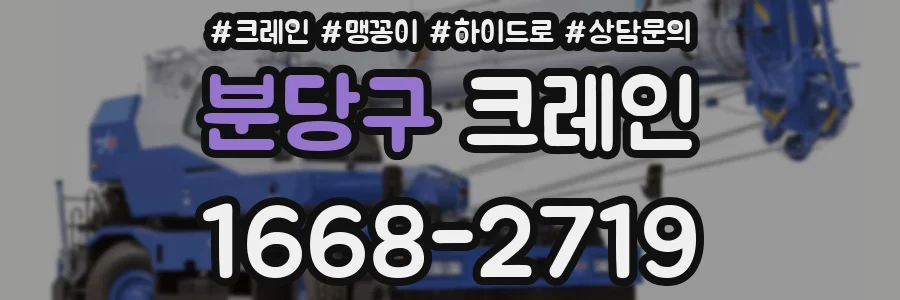 분당구 크레인