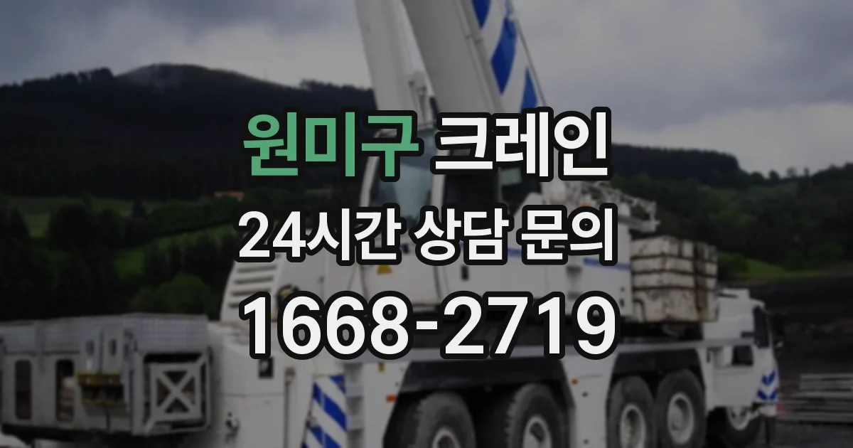 원미구 크레인