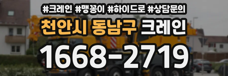 천안시 동남구 크레인